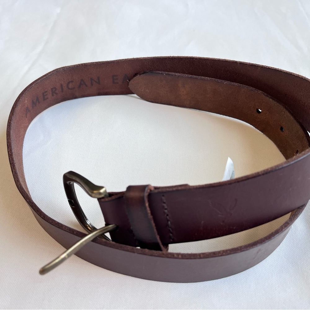 American Eagle Outfitters Dark Brown Leather Belt